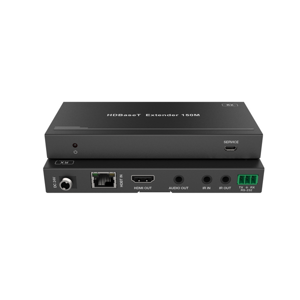 その他 HDMI, BIDIRECTIONAL RS 232 IR OVER HDBASET TWISTED PAIR RECEIVER 4K HDMI over HDBaseT Extender with Bi-directional IR (150M)